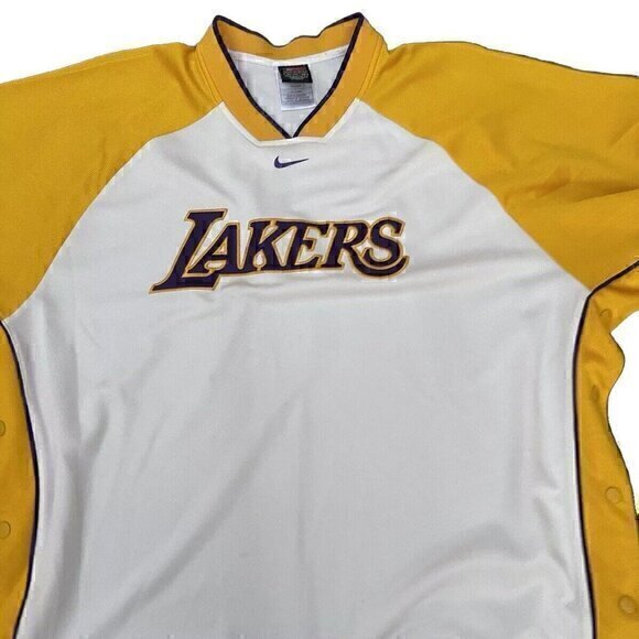 Rare Vintage Nike Los Angeles LA Lakers Warm Up Shooting Shirt Size XL - Picture 1 of 16
